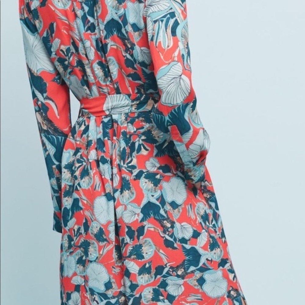 Anthropologie × Blⁿk London “Tirana” Midi Shirt‑Dress, Sz Medium Petite - Picture 14 of 15